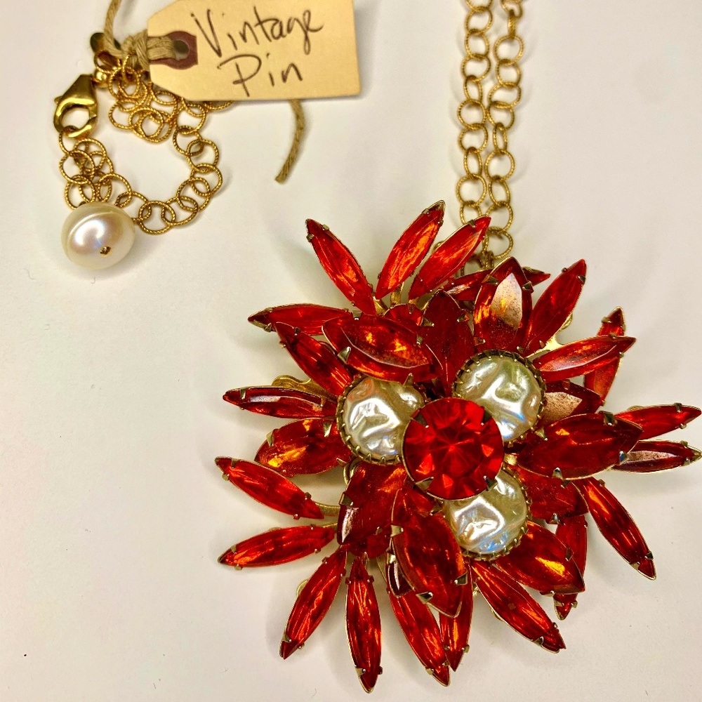 Vintage Pin Necklace